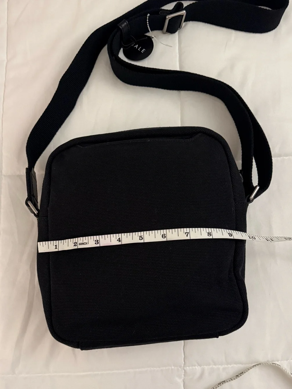 ECCO Kasan Messenger Canvas Cow Leather Black